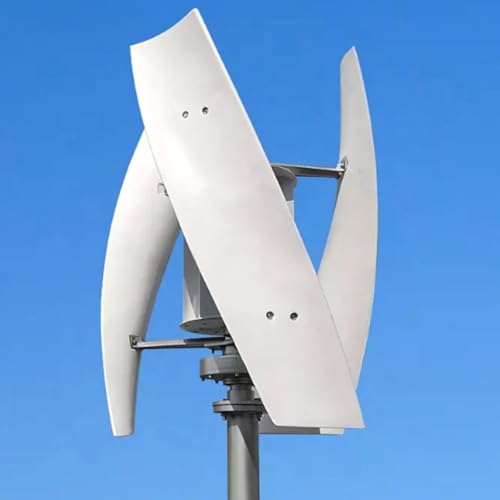 Kit generatore Eolico con regolatore di Carica, apparecchiatura per la Produzione di elettricità Verticale, Kit generatore Eolico ad ASSE Verticale da 100W/200W con regolatore – Sistema di e
