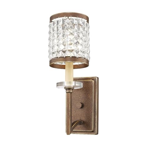 Image of Livex Lighting 50561-64 Gramercy 1-Light Wall Sconce, Hand Painted Palacial Bronze