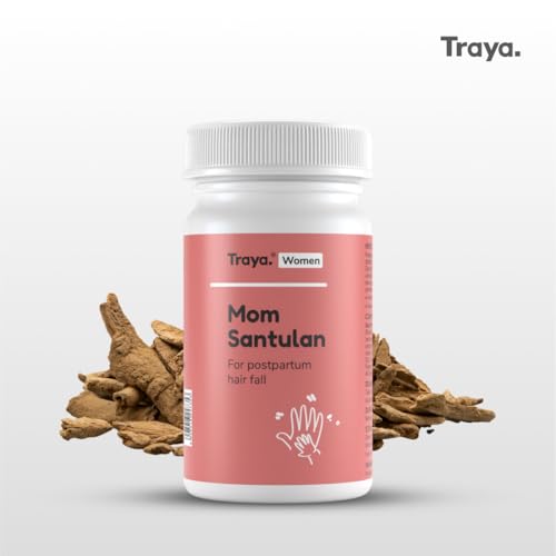 Image of Traya Mom Santulan | Ayurvedic Multi-Vitamins to Manage Postpartum Hair Fall, Menstrual Cycles, Boosts Reproductive Health and Hair Growth | Contains Vidarikand, Lodhra & Daruharidra | 120 Tablets
