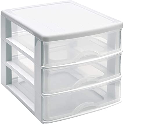 Plastic Forte, Cajonera sobremesa, Blanco, 3 Cajones (1124701)