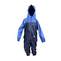 DRY KIDS Childrens Waterproof Rainsuit, All in One Dry Suit for Outdoor Play. Ideal Outerwear for Boys and Girls