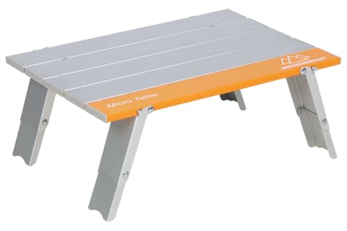 MOUNTAIN SUMMIT GEAR Mesa de Camping Plegable Portátil MSG-TBL Aluminio Plateado Cuadrada Micro