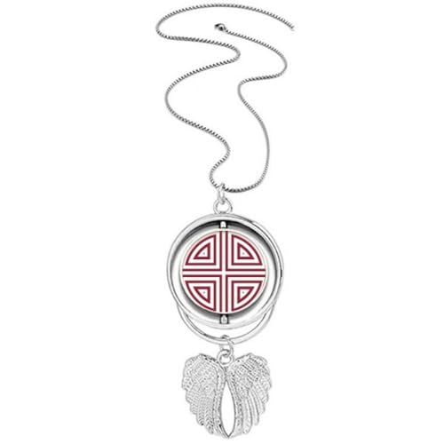 Collier traditionnel ailes d'ange chinoises anti-ternissement pour peau sensible