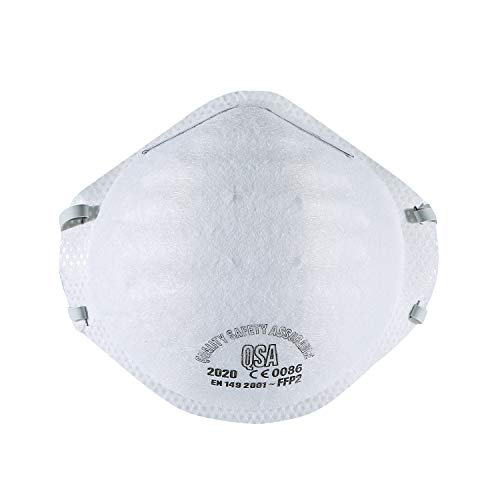Preisvergleich Produktbild Dromex QSA 2020 FFP2 Atemschutzgerät - Anti-Verschmutzungsmaske N95-Maske, Durchflussventil, Rauch, Staub, Schleifen, Schleifen, Sägen, Kehren (6 Stück)