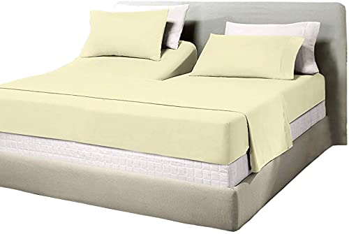 Split Queen Cotton Bed Sheet Set, 12
