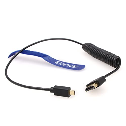 EONVIC Micro HDMI to HDMI Cable,8K@60Hz, Supports Ethernet, High Speed 1080p HD Thin and Flexible Cable for HDSLR cameras,TV - Image 2