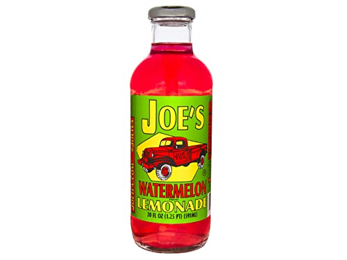 Joe Tea Watermelon Lemonade, Case Pack of Twelve 20 fl oz Glass Bottles image 2