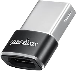 Perixx PERIPRO-408 gniazdo USB-C na wtyczkę USB-A adapter transfer danych i ładowarka do iPhone 12 13 Mini Pro, Galaxy Note, iPad i Pixel Smartphone
