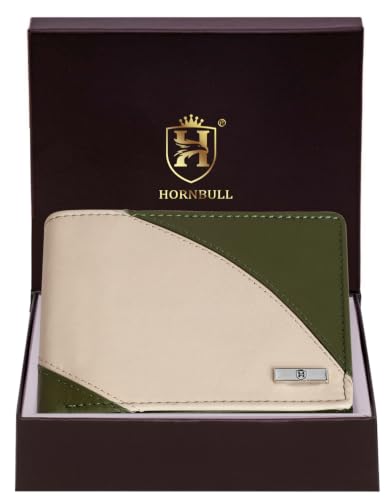 Portefeuille décontracté homme HORNBULL en cuir vert pour la vie quotidienne - 2