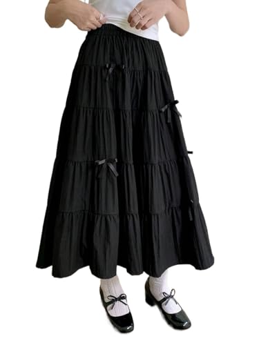 Beach Women's Women's Ruffle Hem Elegant A-Line Skirt