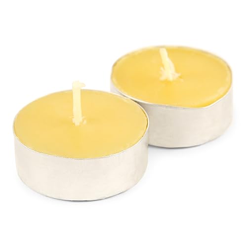 Image of Kriti Life Lemon Grass Scented Tealight Candles - 100% Paraffin Wax, Smokeless, Long Burn Time (4.5 Hours), Dripless Yellow Candles for Home Decor, Diwali, Weddings & Meditation - Set of 50