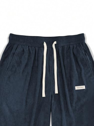 Image of ZAFUL Men's Corduroy Straight Leg Loose Fit Casual Pants