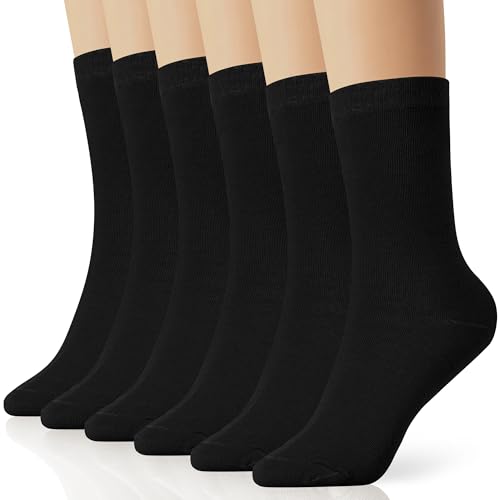 Image of Casual Crew Socks for Women and Men 6 Pack