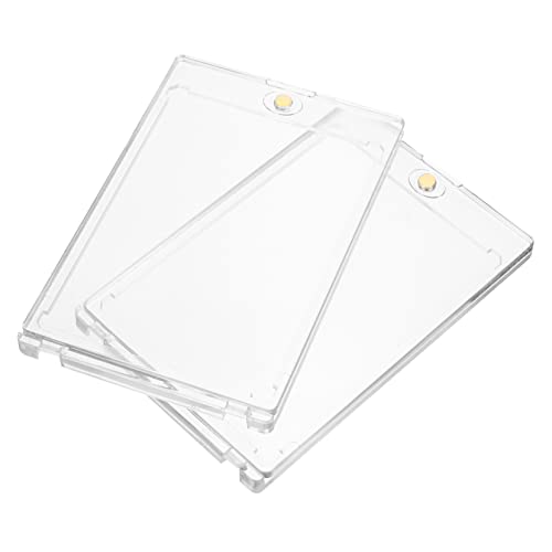 2pezzi Custodia Per Magnetiche Acrilico Protezione Per Usare e Resistente Per Collezionisti e Appassionati Sport