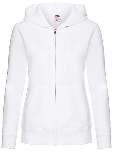 Fruit of the Loom Lady-Fit Damen Kapuzenjacke/Sweatshirt-Jacke mit Kapuze...