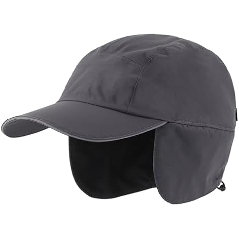 Decentron Men's Warm Earflap Hat with Visor Cover