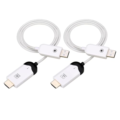 docooler Émetteur récepteur sans fil HDMI Streaming point à point 5G Portée 30 m Plug & Play 2K Full High Clear Audio Video Sync Mirroring Extension