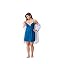 Sailor Blue/Watercolor Floral Print