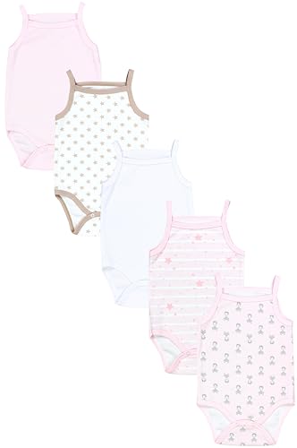 TupTam Body Baby Mädchen 5er Set – Sommer Body Baby mit...