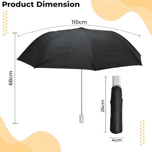 Image of Kraptick Printed Travel Umbrella for Rain, UV, Wind Proof, Water-Proof Umbrella for Men /Women /Boys /Girls /Kids (UMBR-02)