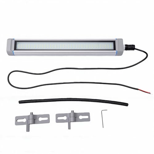 POCREATION LED Milling Machine Tube Light, IP65 Aluminum Housing for CNC Machine Industrial Workshop Lighting