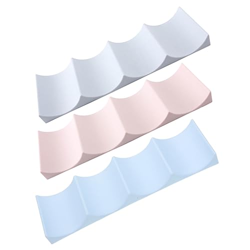 LOLIPPYY 3 piezas Organizador Vino Moderno Soporte Botellas Apilable PP Resistente para Cocina y Nevera Decoración Práctica y Duradera