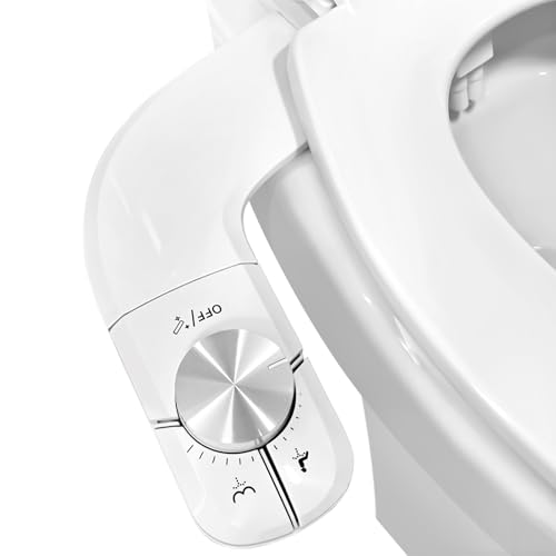 Bidet Attachment for Toilet Ultra-Thin 0.23 IN Dual Nozzle,Non-Electric - image 1