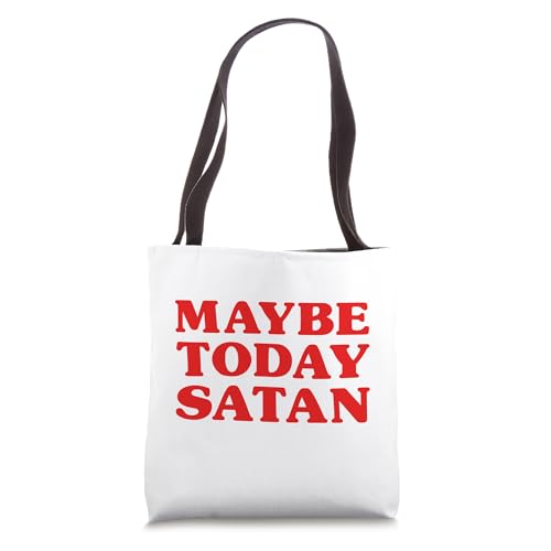 Bolsa Tote Maybe Today Satan miniatura 1