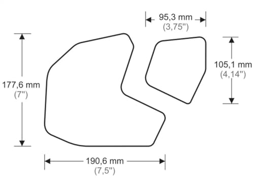 Protection réservoir caoutchouc de qualité supérieure pour moto Yamaha FZ 09 MT09 - 5