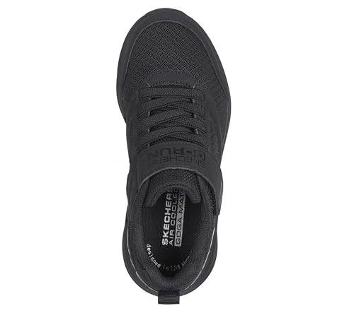 Skechers Chaussures de Course pour garçon Go Run Elevate-Strap, Noir, 28 EU