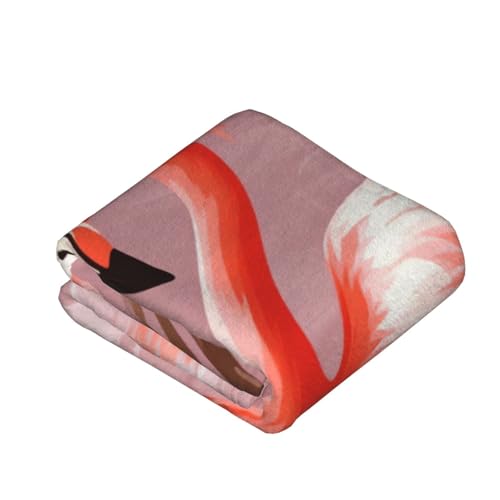 Couverture en flanelle douce imprimé flamant rose lit - 4