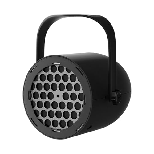 Proyector de copos de nieve luces, 10,5 x 9,3 x 7,6 cm, negro, ABS, 5 W, LED, lámpara de proyección con control remoto, ajustable, 16 patrones, iluminación de Navidad, proyector de nieve, luces para