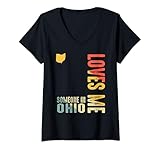 Photo Gallery donna someone in ohio loves me classico retro stato maglietta con collo a v Photo Gallery donna someone in ohio loves me classico retro stato maglietta con collo a v