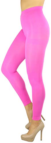 Image of ToBeInStyle Women's Opaque Ankle Long Nylon Footless Fun Tights Pantyhose