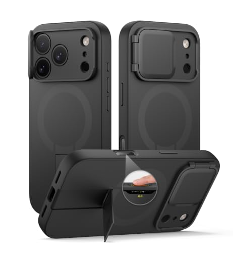 Image of SURITCH for iPhone 18 Pro Max Case for MagSafe, Camera Cover, Black