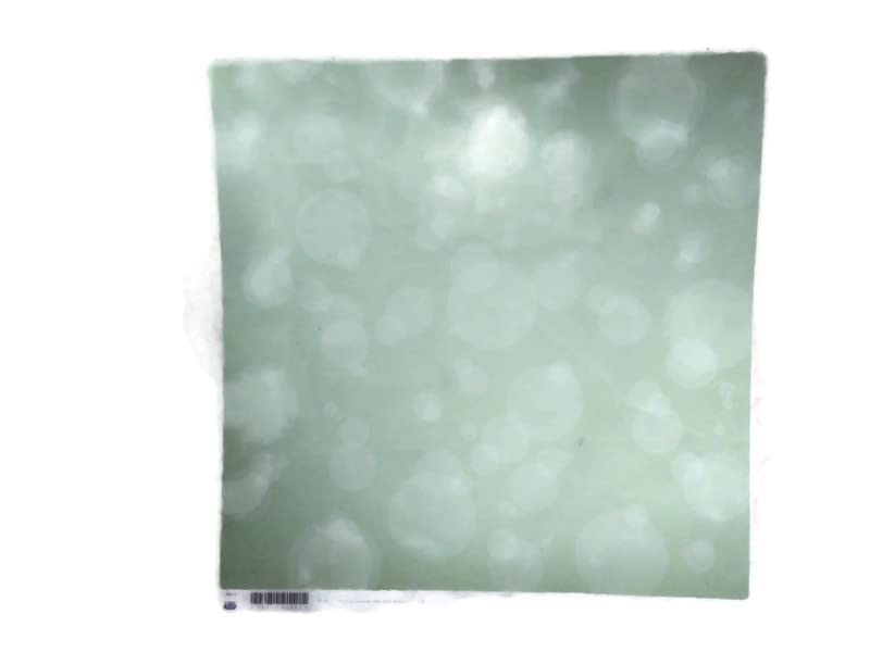 Vellum Paper Green Bokeh Circles 12x12 - 2 Sheets