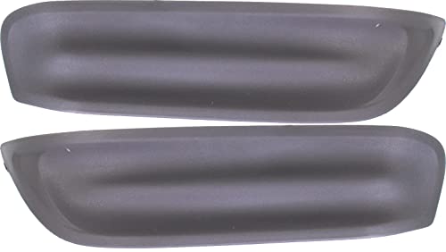 Evan Fischer Fog Light Cover Compatible with 2012-2013 Honda Civic Set of 2 Front, Driver and Passenger Side Dark Gray Coupe