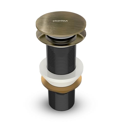 Image of Plantex Pure Brass Waste Coupling for Wash Basin /5 inch Drain Out let System Fully Thread Pop up Coupling for Wash Basin (Brass Antique - Pack of 1)