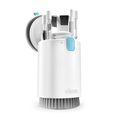 Kit de nettoyage multifonction Ekon Bianco pour smartphone tablette et clavier d'ordinateur blanc