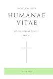 Humanae Vitae: Encyclical Letter of Supreme Pontiff Paul VI (English Edition) - Pope Paul VI 