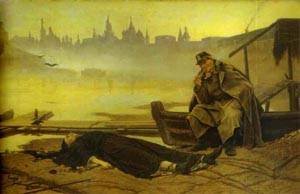 Tableau Found Drowned 2 Vasily Perov peinture à l'huile pour salon ou bureau élégant