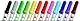 GIOTTO be-bè super auswaschbare Fasermaler, Jumbo Spitze, 5 mm, Runddose aus Karton, 10 sortierte Farben