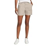 Eddie Bauer Women's Adventurer Stretch Ripstop Shorts, Pumice, 12