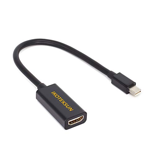 Mini DisplayPort to HDMI Adapter,HD 1080p@60HZ, for MacBook Air/Pro,Surface Pro, iMac, Surface Book, Surface Studio, monitor (HP, Samsung, Dell, Acer )projector, Microsoft Surface Dock,TV & More-Black