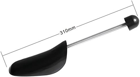 Incutex 4 pairs shoe trees variable size UK 5-11, unisex plastic shoe shape holder, shoe insert, black