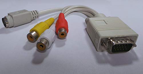 SM-PC&reg; SVHS/Video (Cinch) - VGA Adapter DSUB 15 PC TV Umwandler#605