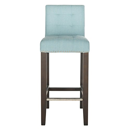 SAFAVIEH Home Collection Thompson Butaco Azul Cielo con Acabado Espresso de 30 pulgadas miniatura 7