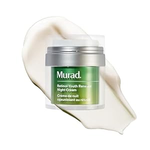 Murad Retinol Youth Renewal Night Cream – Anti-Aging Moisturizer with Retinol Tri-Active Technology and Niacinamide Gently Fights Wrinkles and Fine Lines, Boosts Radiance and Firms Skin – 1.7 Fl Oz