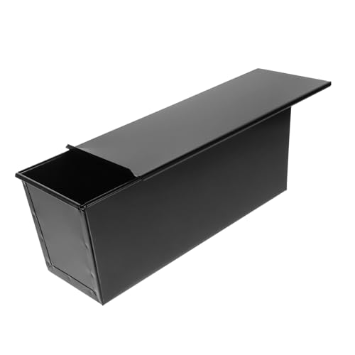 Garneck 1pc Non-stick Toast Baking Mould with Lid Iron Loaf Pan for Bread Cake and Toast Smooth Edges for Safe Handling for Home Baking