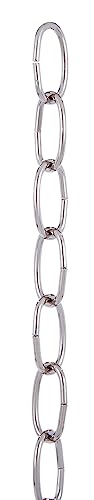 Image of B&P Lamp Steel Decorative Chain W /Nickel Finish, 3 Ft. Length